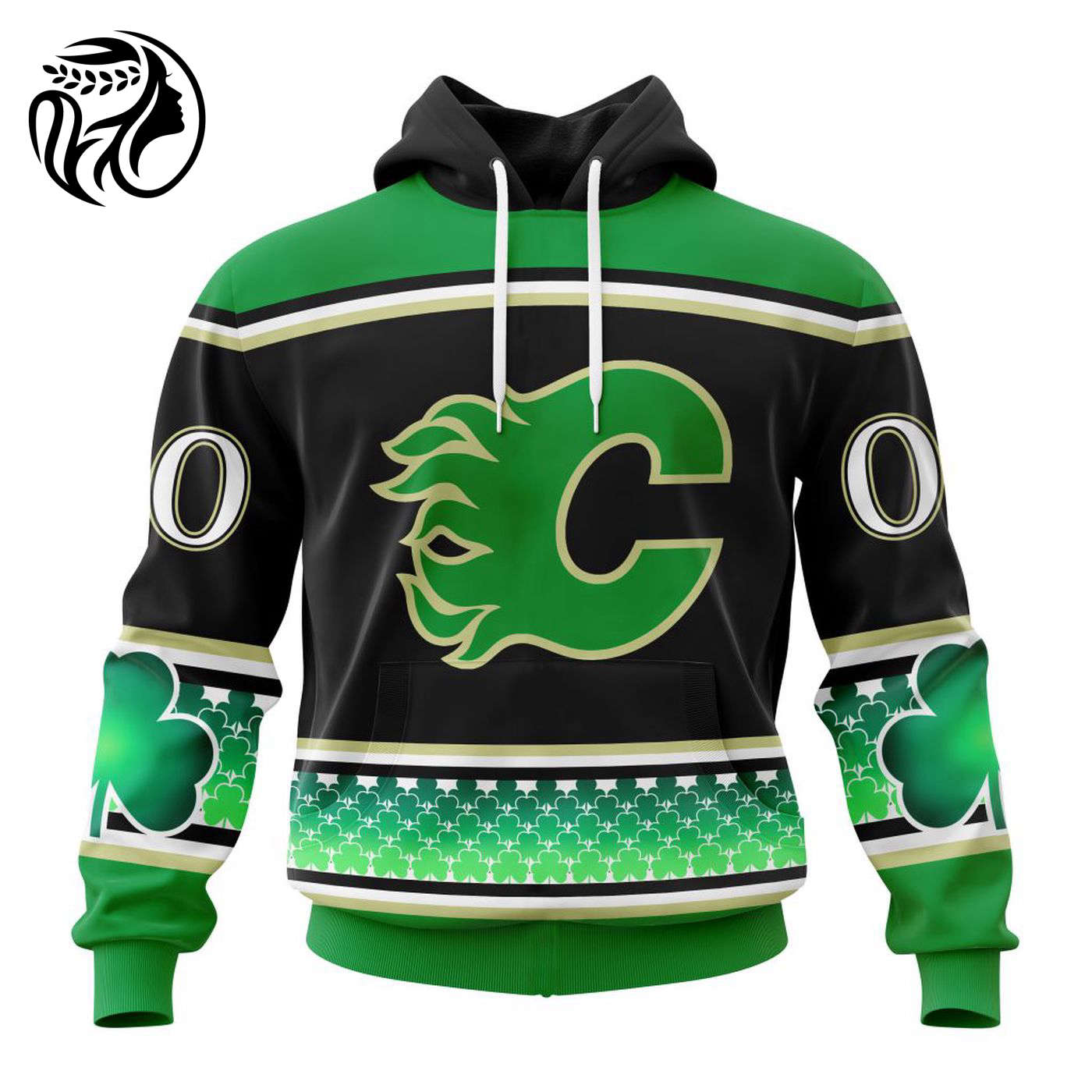 Calgary Flames Specialized Unisex Kits Hockey Celebrate St Patrick’s Day V0122 3d Printed Hoodie 3d Printed Hoodie