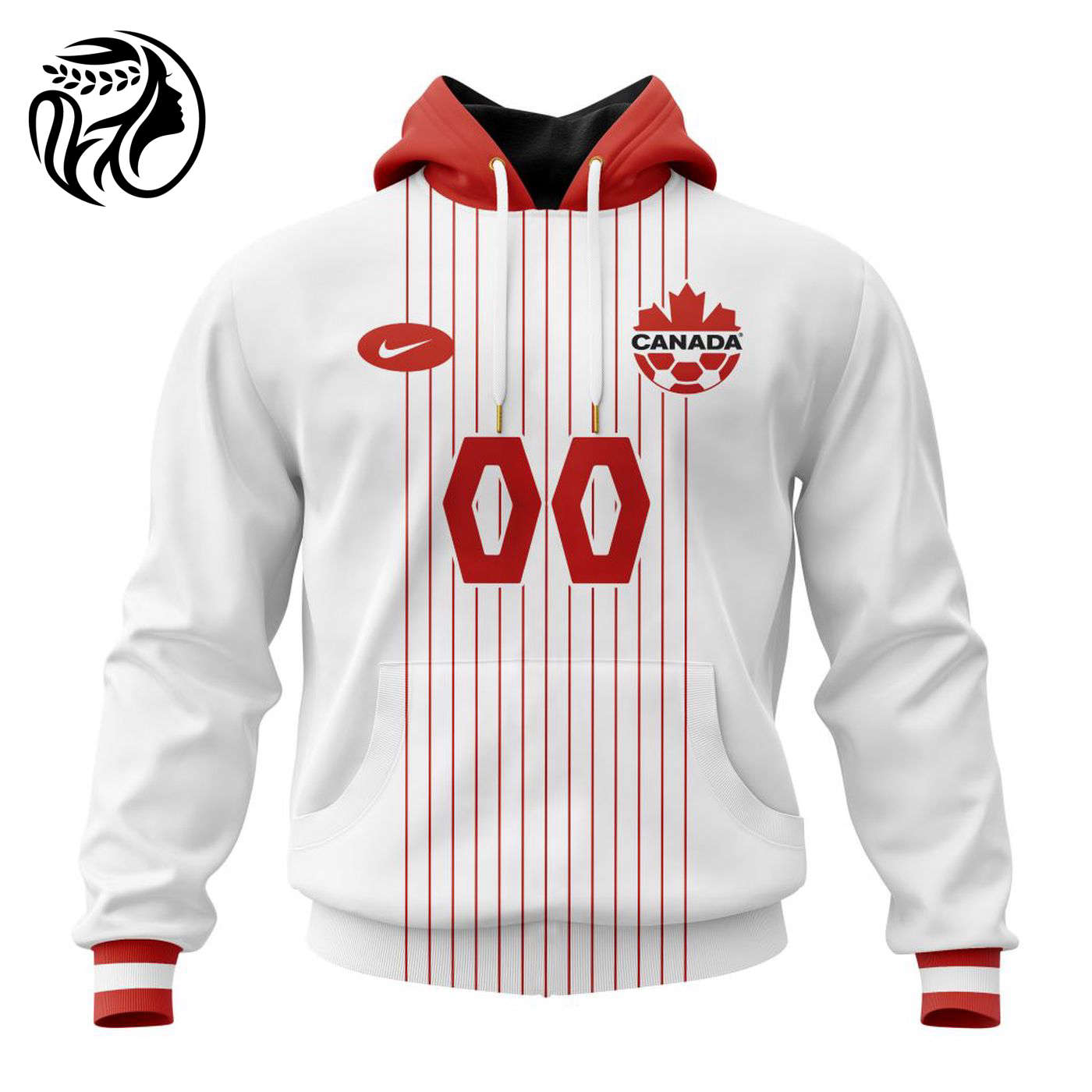 Canada National Soccer Team Personalized 2024 Away Kits 3d Printed Hoodie 3d Printed Hoodie
