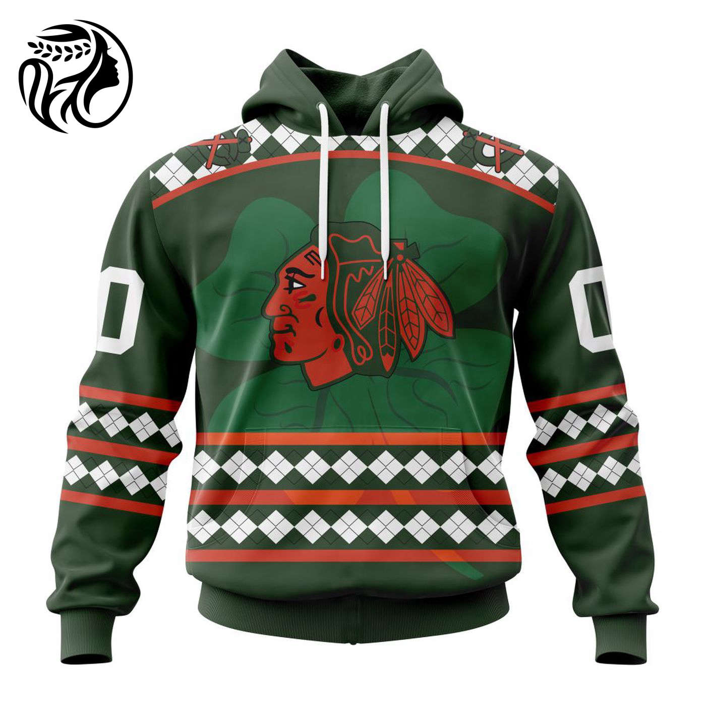Chicago Blackhawks  | Specialized Unisex Kits Hockey Celebrate St Patrick’s Day V0222 3d Printed Hoodie 3d Printed Hoodie