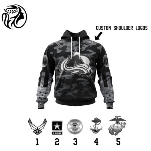 Colorado Avalanche | Specialized Kits With Camo Color And You Can Customs YourService Branches 3d Printed Hoodie 3d Printed Hoodie