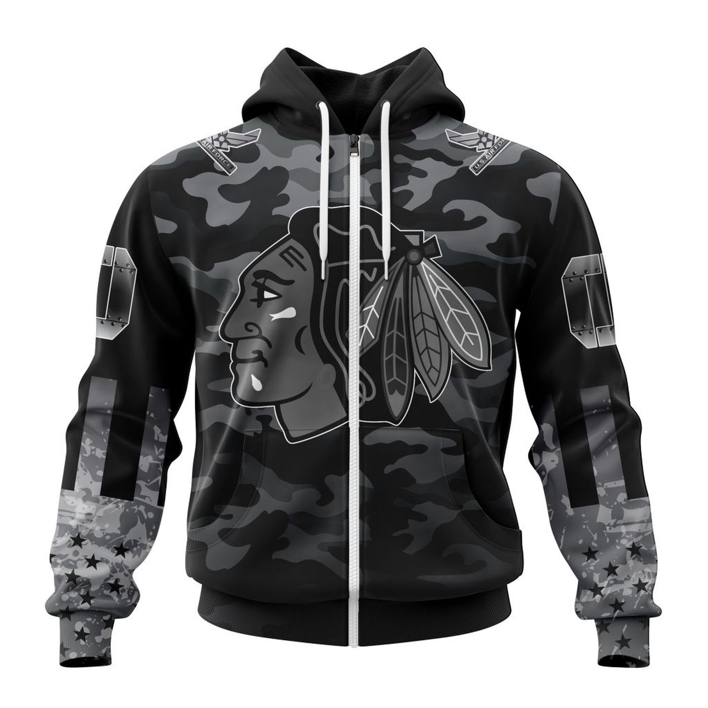 Columbus Blue Jackets | Specialized Kits With Camo Color And You Can Customs YourService Branches 3d Printed Hoodie 3d Printed Hoodie