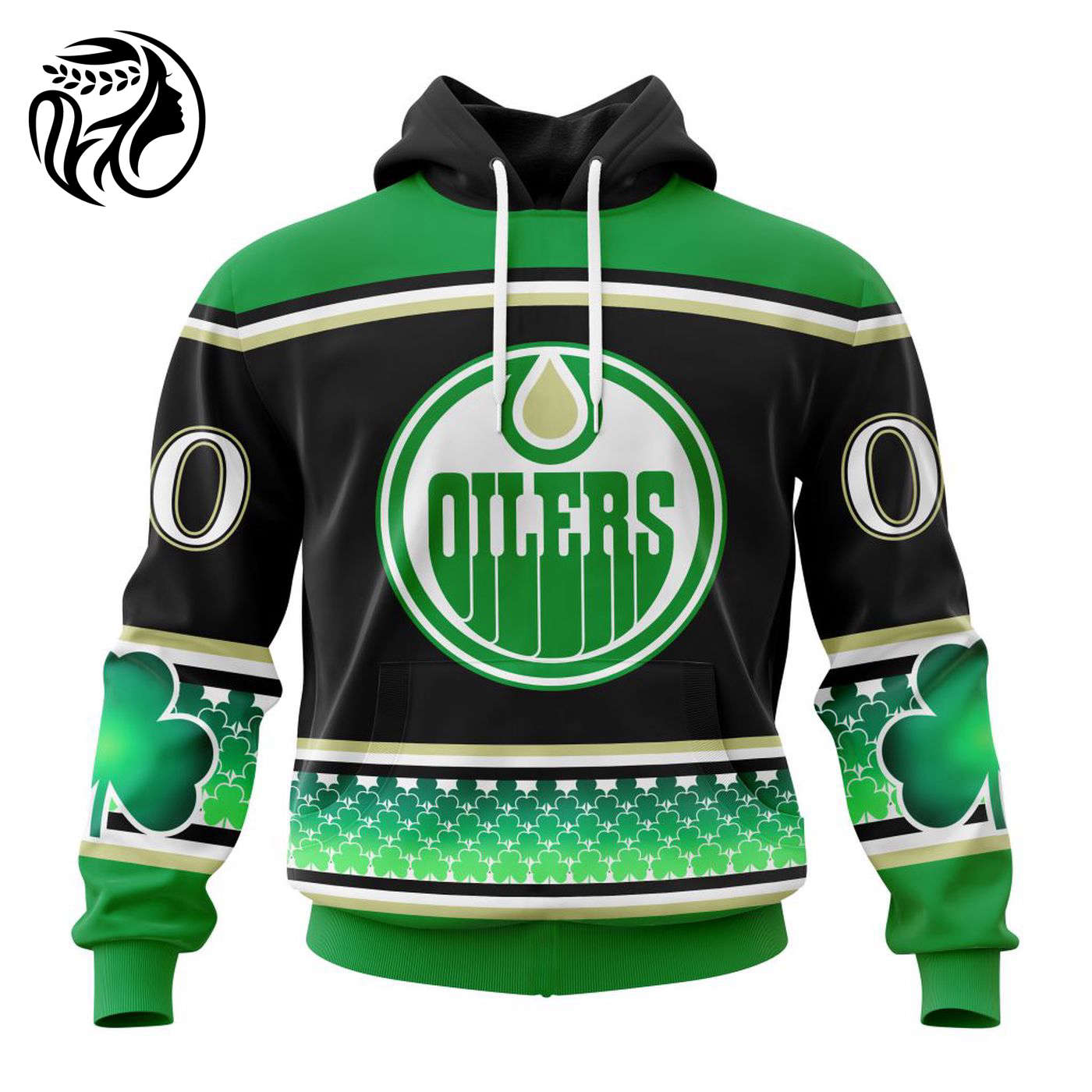 Edmonton Oilers Specialized Unisex Kits Hockey Celebrate St Patrick’s Day V0122 3d Printed Hoodie 3d Printed Hoodie