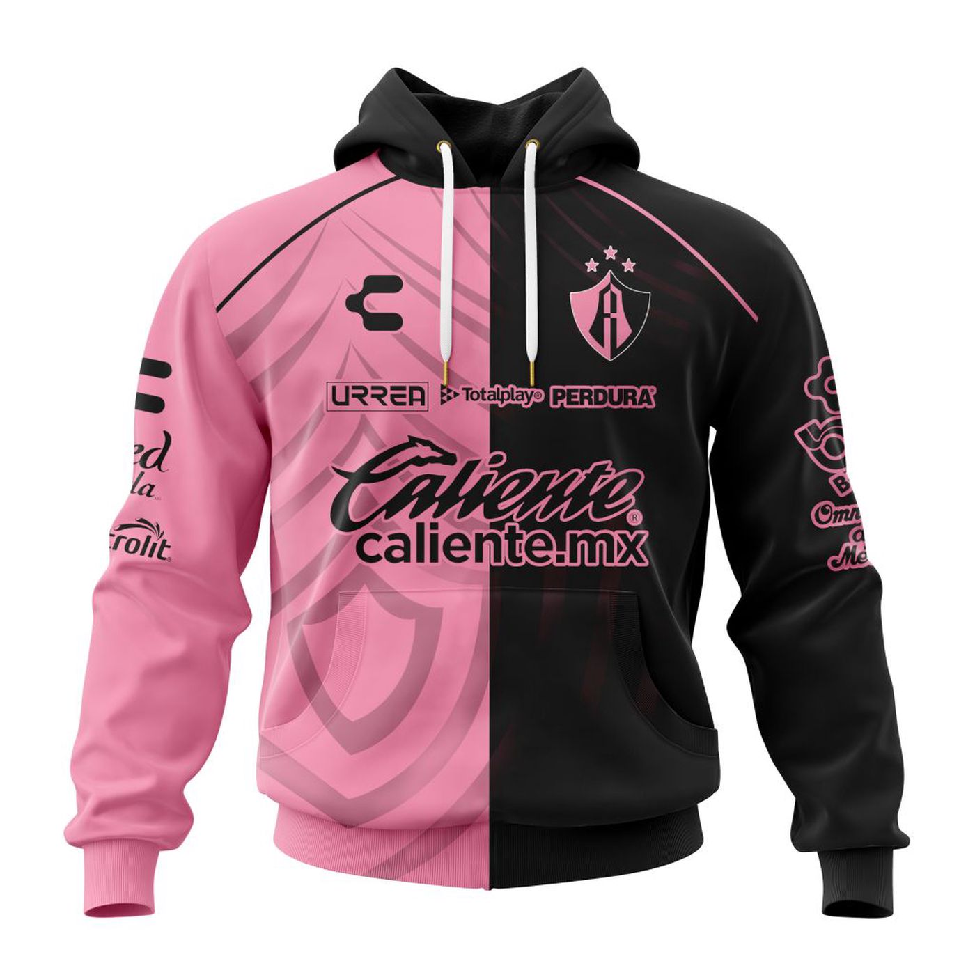 LIGA MX Atlas F.C Special Home In Pink Kits Design ST2401 3d Printed Hoodie 3d Printed Hoodie