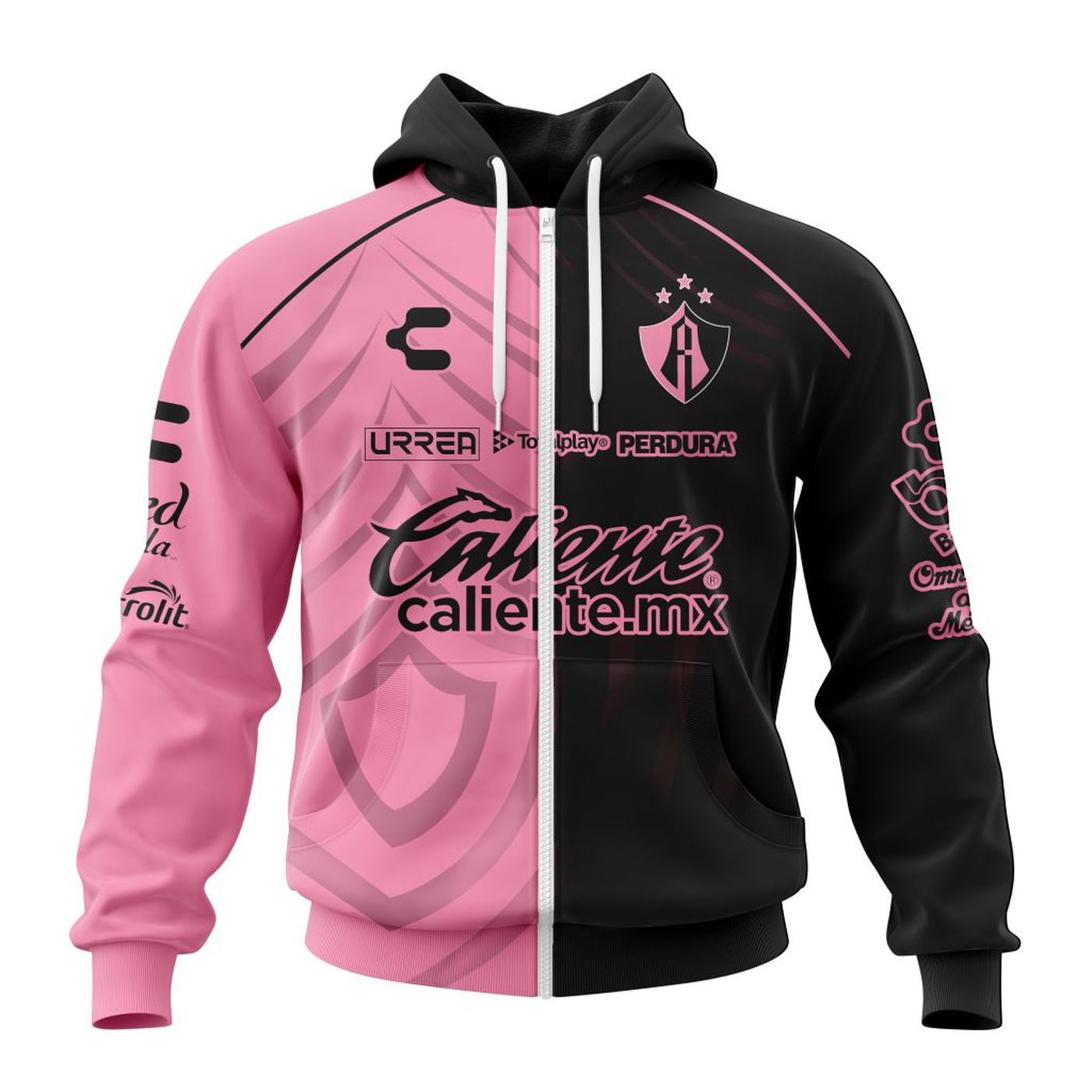 LIGA MX Atlas F.C Special Home In Pink Kits Design ST2401 3d Printed Hoodie 3d Printed Hoodie