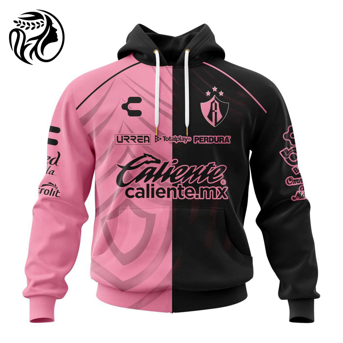 LIGA MX Atlas F.C Special Home In Pink Kits Design ST2401 3d Printed Hoodie 3d Printed Hoodie