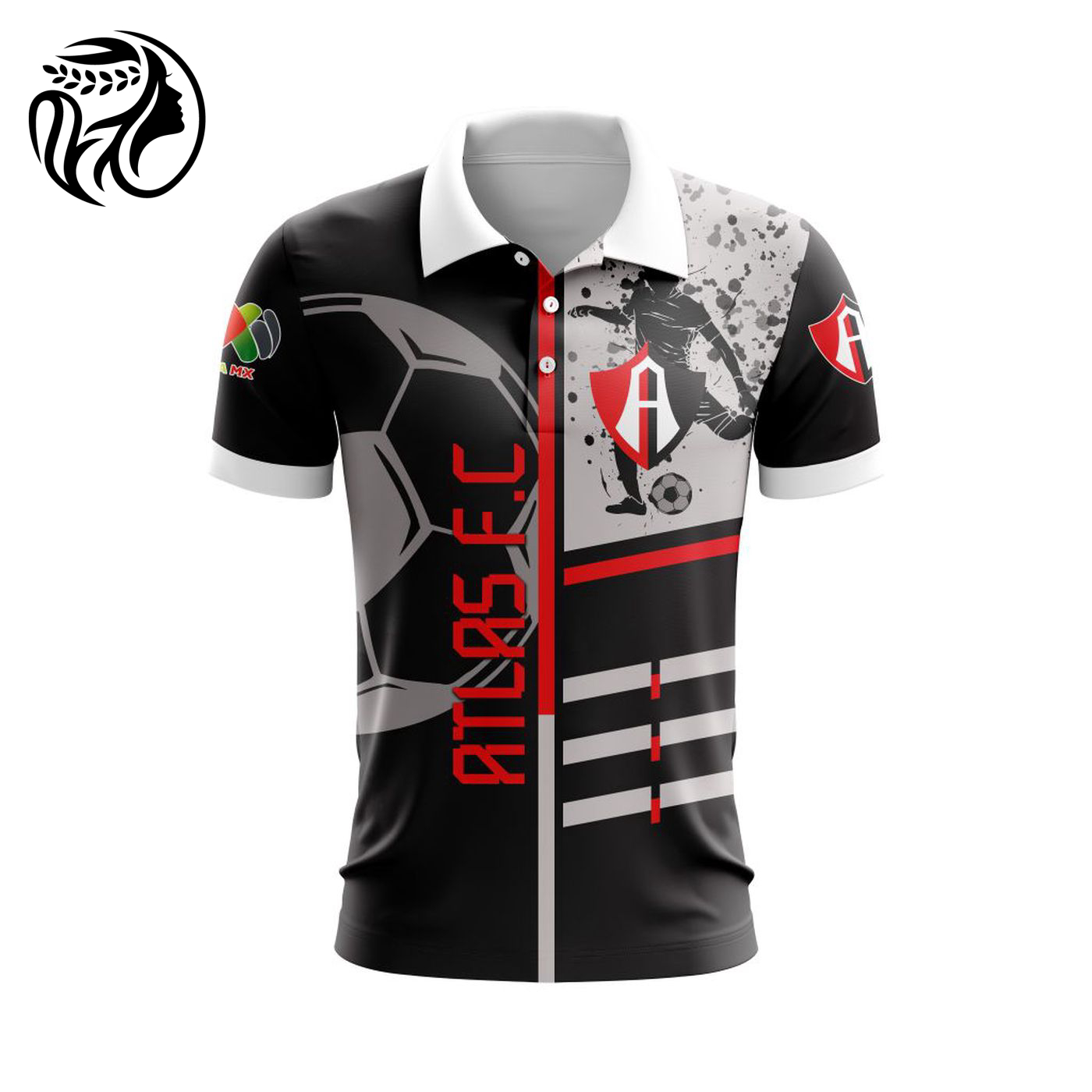 LIGA MX Atlas F.C Special Polo Design Concept Kits ST2401 3d Printed Hoodie 3d Printed Hoodie