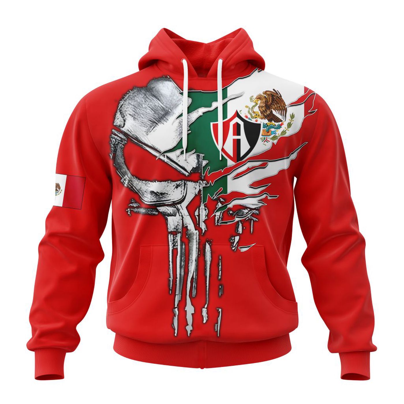 LIGA MX Atlas F.C Special Skull Design Concept Kits ST2401 3d Printed Hoodie 3d Printed Hoodie