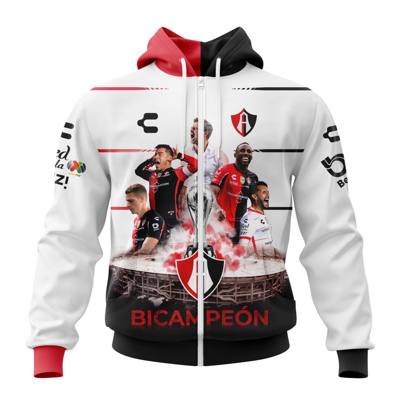 LIGA MX Atlas Fútbol Club 2022 BICAMPEÓN Away Kits 3d Printed Hoodie 3d Printed Hoodie