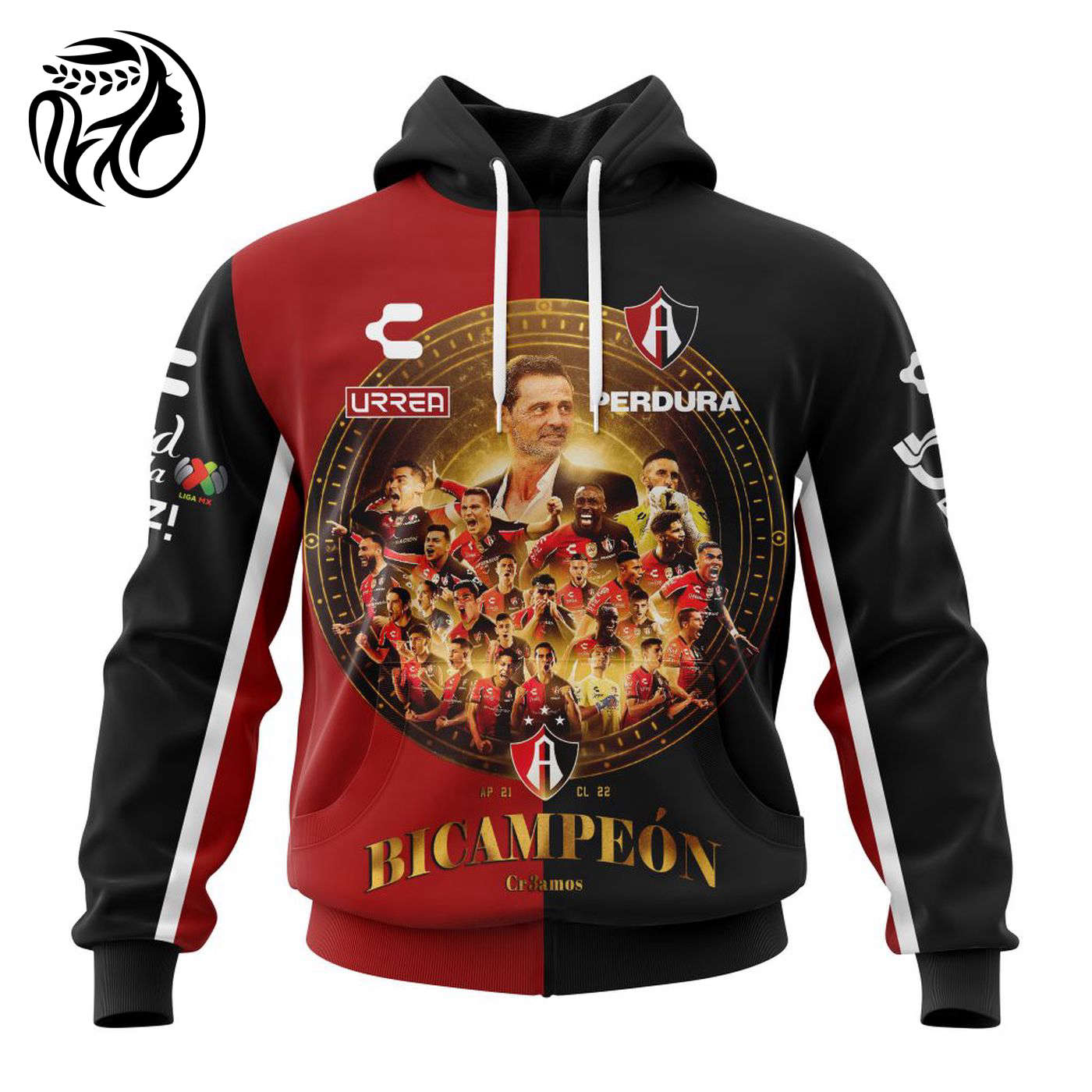 LIGA MX Atlas Fútbol Club 2022 BICAMPEÓN Kits 3d Printed Hoodie 3d Printed Hoodie