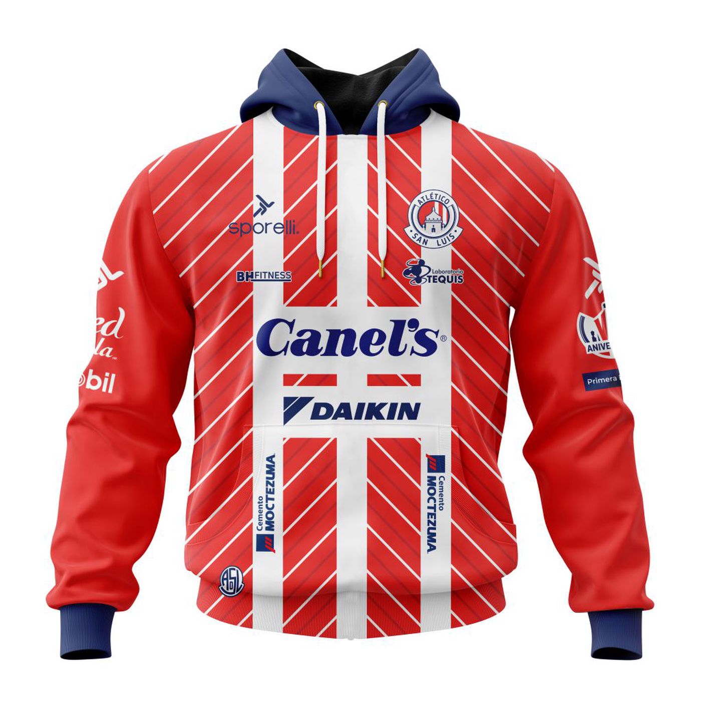 LIGA MX Atletico San Luis Personalized 2024-2025 Home Kits 3d Printed Hoodie 3d Printed Hoodie