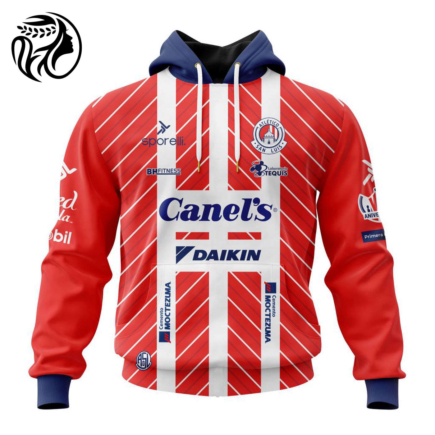 LIGA MX Atletico San Luis Personalized 2024-2025 Home Kits 3d Printed Hoodie 3d Printed Hoodie