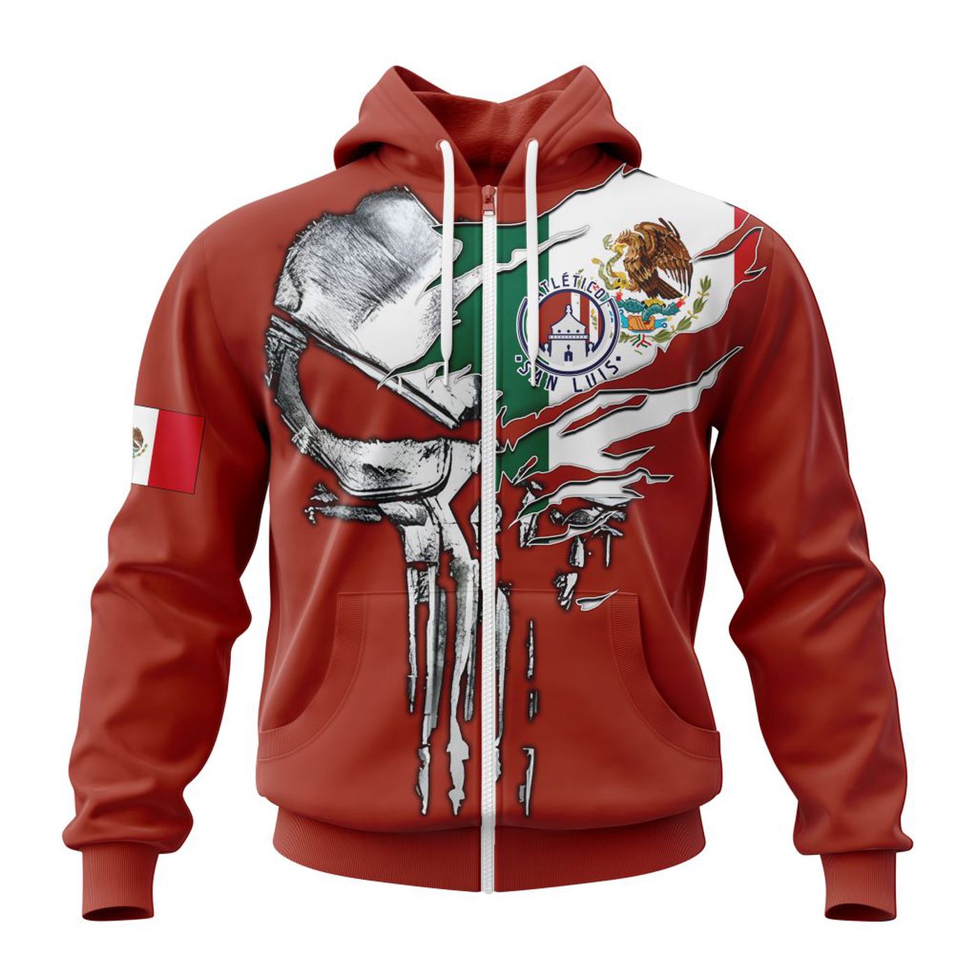 LIGA MX Atletico San Luis Special Skull Design Concept Kits ST2401 3d Printed Hoodie 3d Printed Hoodie