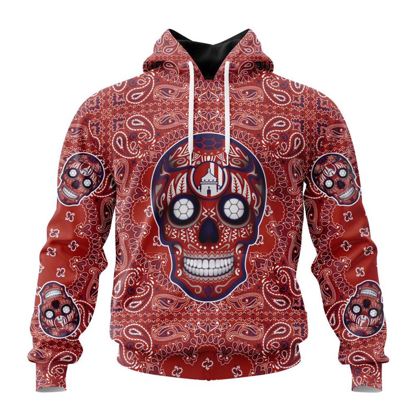 LIGA MX Atletico San Luis Special Sugar Skull Kits For Dia De Muertos ST2202 3d Printed Hoodie 3d Printed Hoodie
