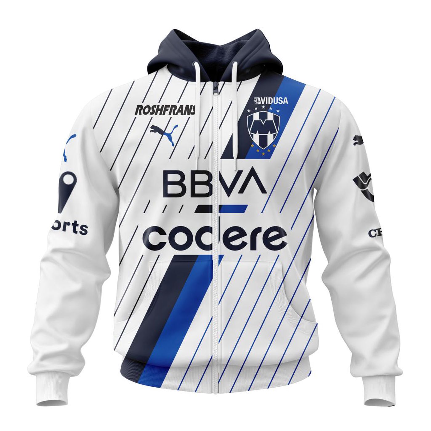 LIGA MX C.F. Monterrey 2023 – 2024 Away Kits 3d Printed Hoodie 3d Printed Hoodie
