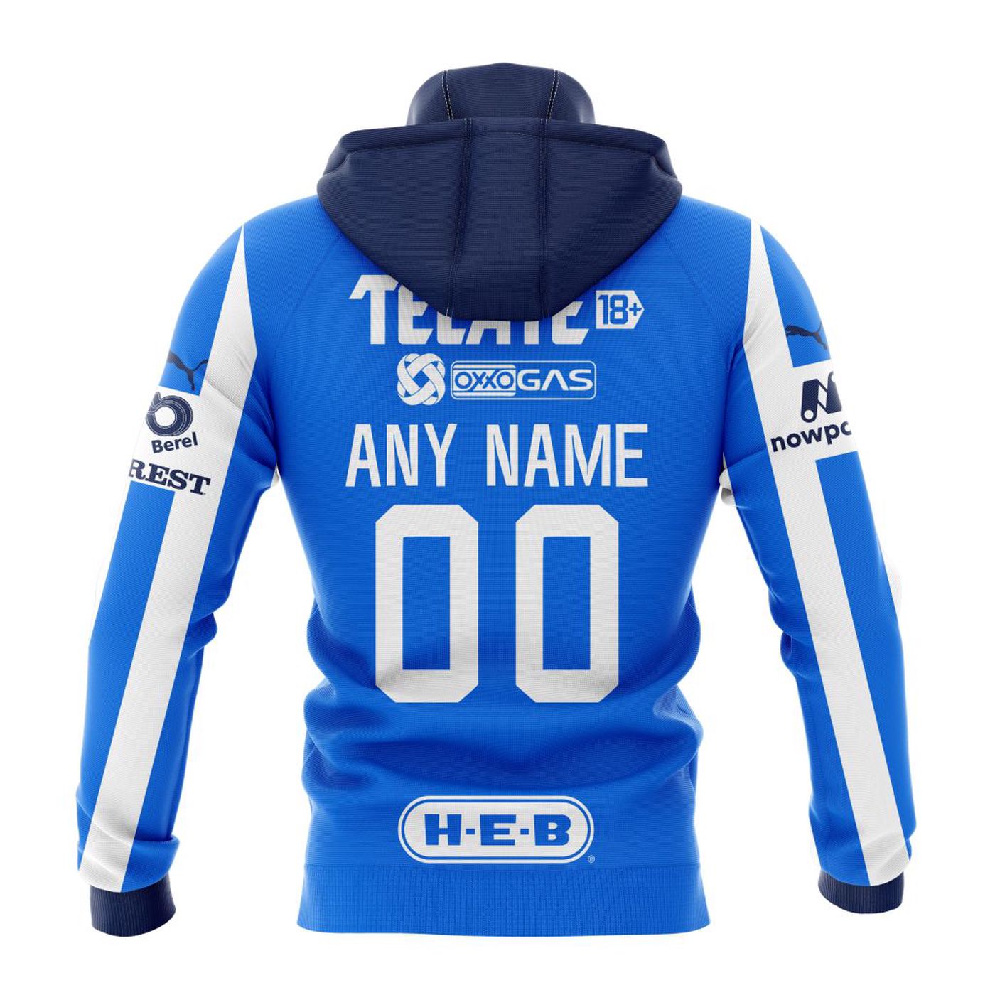 LIGA MX C.F. Monterrey 2023-2024 Home Kits 3d Printed Hoodie 3d Printed Hoodie