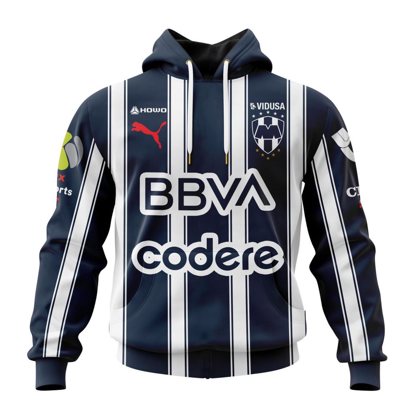 LIGA MX C.F. Monterrey Personalized 2025 Home Kits 3d Printed Hoodie 3d Printed Hoodie