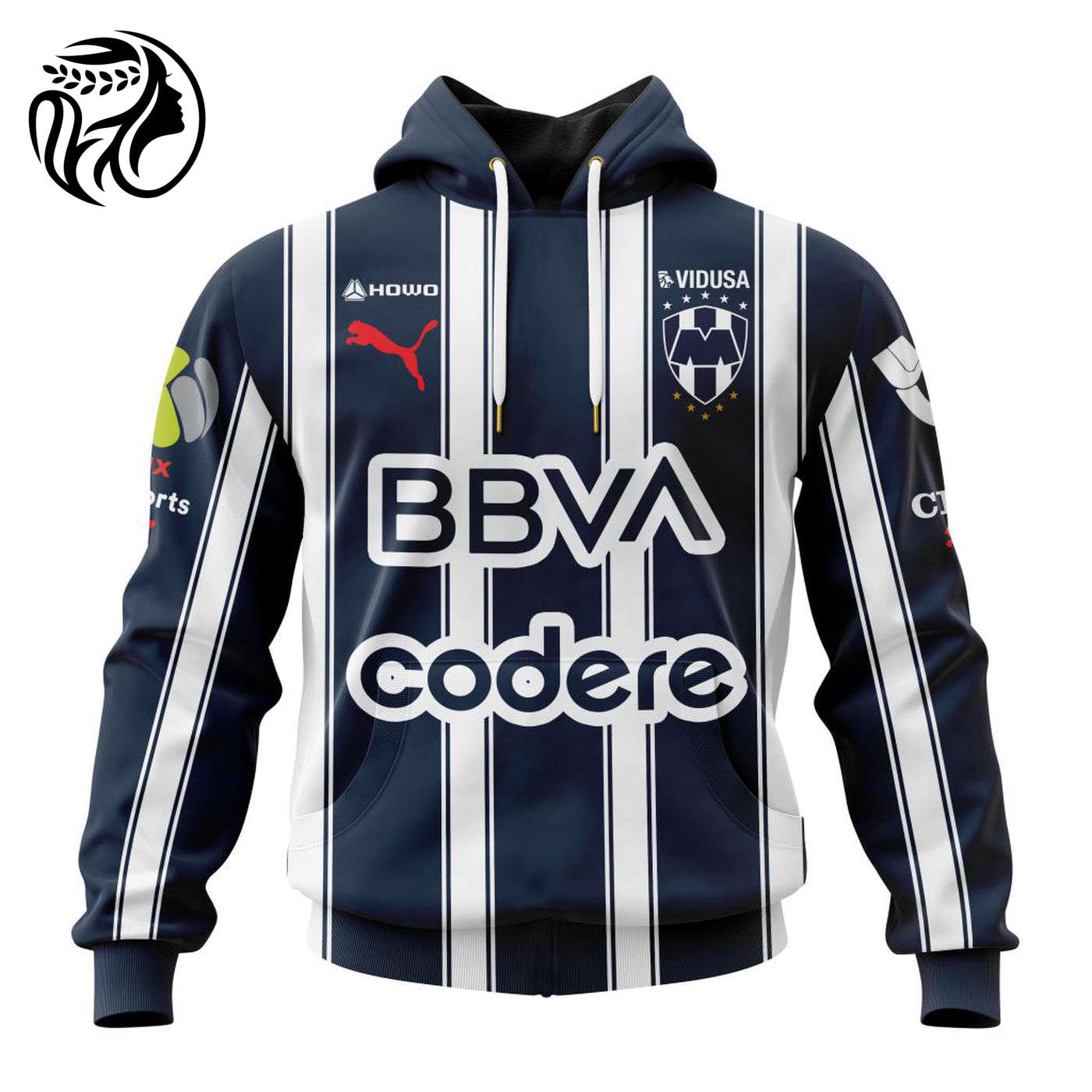 LIGA MX C.F. Monterrey Personalized 2025 Home Kits 3d Printed Hoodie 3d Printed Hoodie