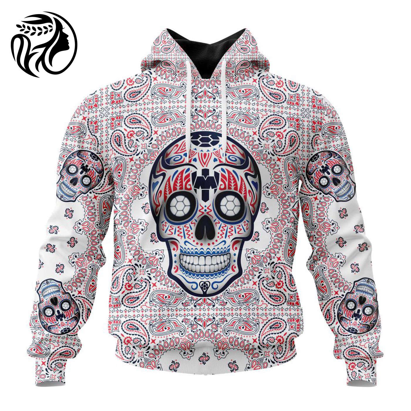 LIGA MX C.F. Monterrey Special Sugar Skull Kits For Dia De Muertos ST2202 3d Printed Hoodie 3d Printed Hoodie