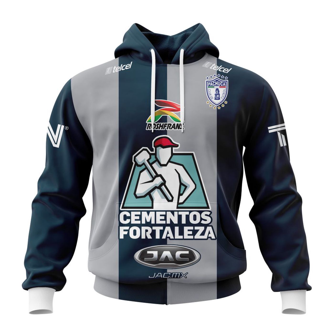 LIGA MX C.F. Pachuca Home Kits 2022/2023 3d Printed Hoodie 3d Printed Hoodie