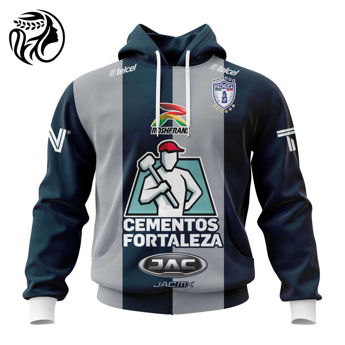 LIGA MX C.F. Pachuca Home Kits 2022/2023 3d Printed Hoodie 3d Printed Hoodie