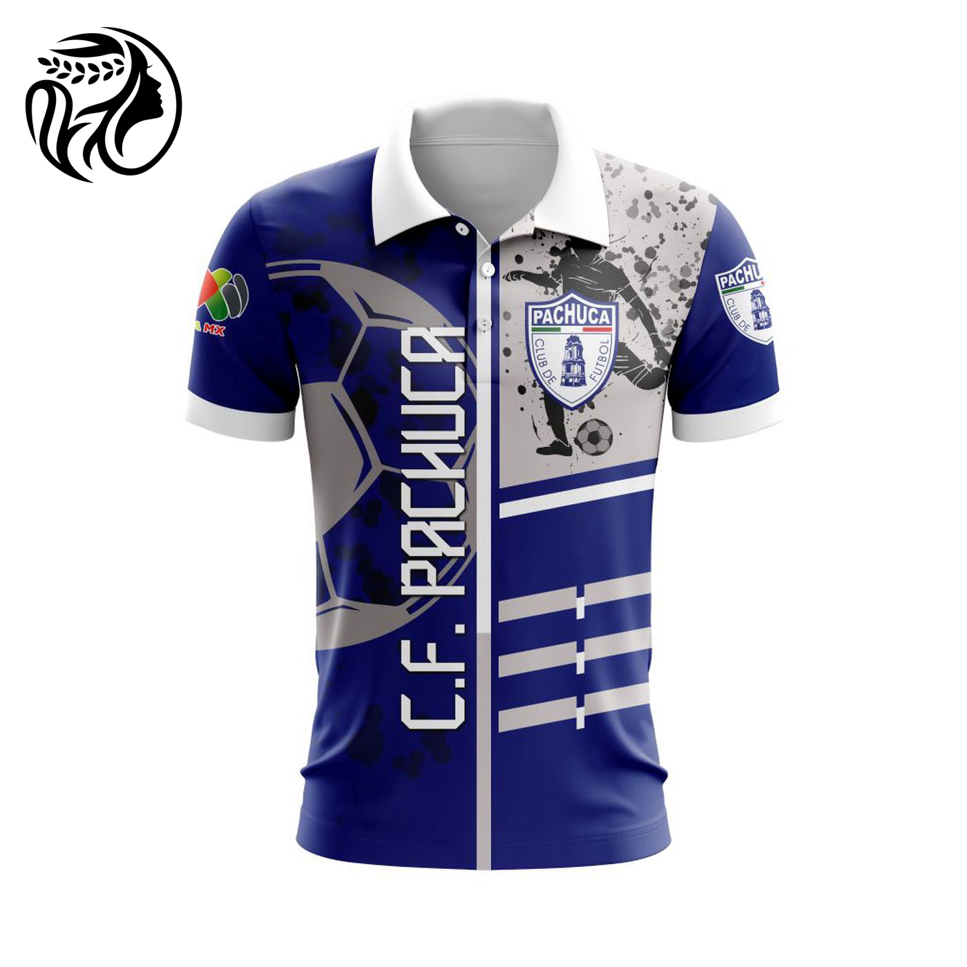 LIGA MX C.F. Pachuca Special Polo Design Concept Kits ST2401 3d Printed Hoodie 3d Printed Hoodie