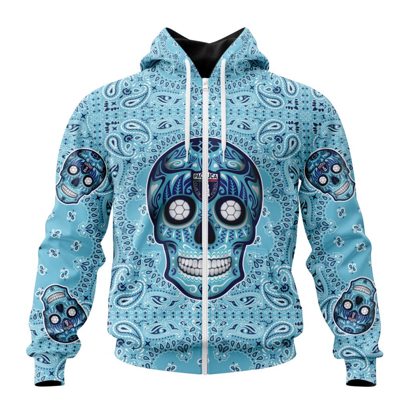 LIGA MX C.F. Pachuca Special Sugar Skull Kits For Dia De Muertos ST2202 3d Printed Hoodie 3d Printed Hoodie