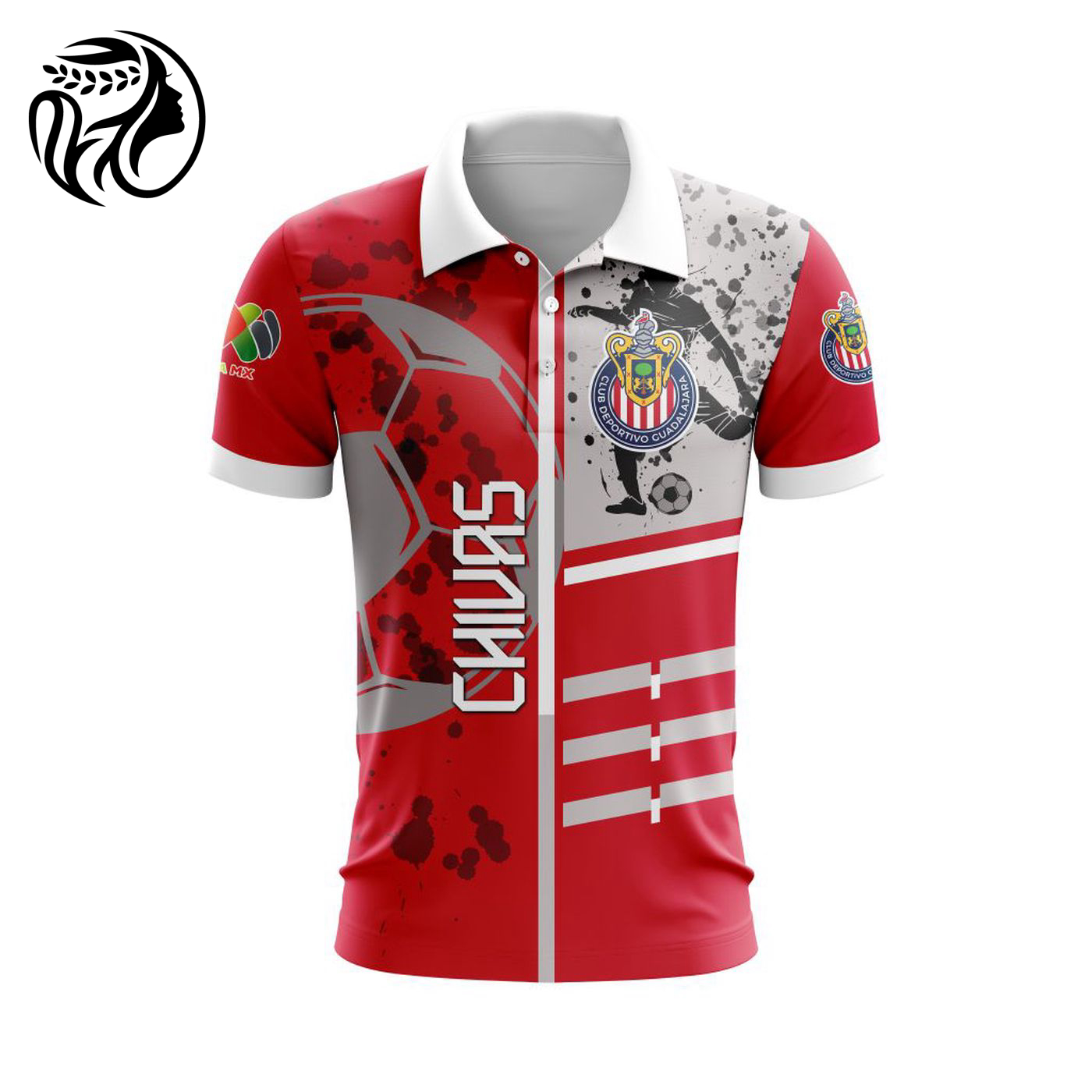 LIGA MX Chivas Guadalajara Special Polo Design Concept Kits ST2401 3d Printed Hoodie 3d Printed Hoodie