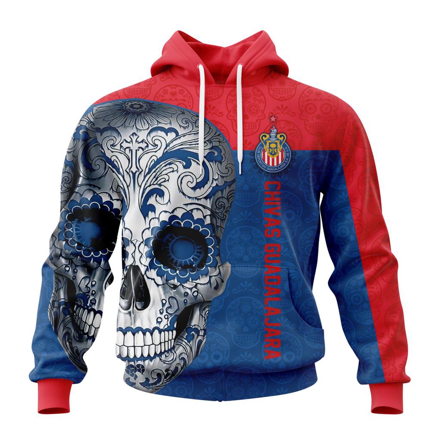 LIGA MX Chivas Guadalajara Special Sugar Skull Kits For Dia De Muertos ST2201 3d Printed Hoodie 3d Printed Hoodie
