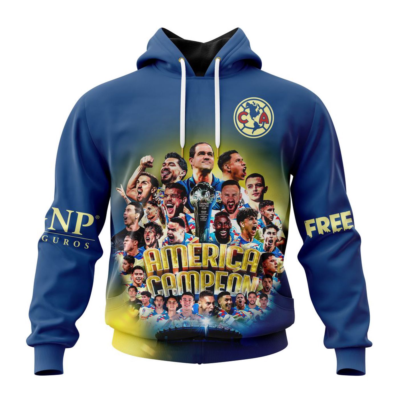LIGA MX Club America 2023 Apertura Champions Away Kits 3d Printed Hoodie 3d Printed Hoodie