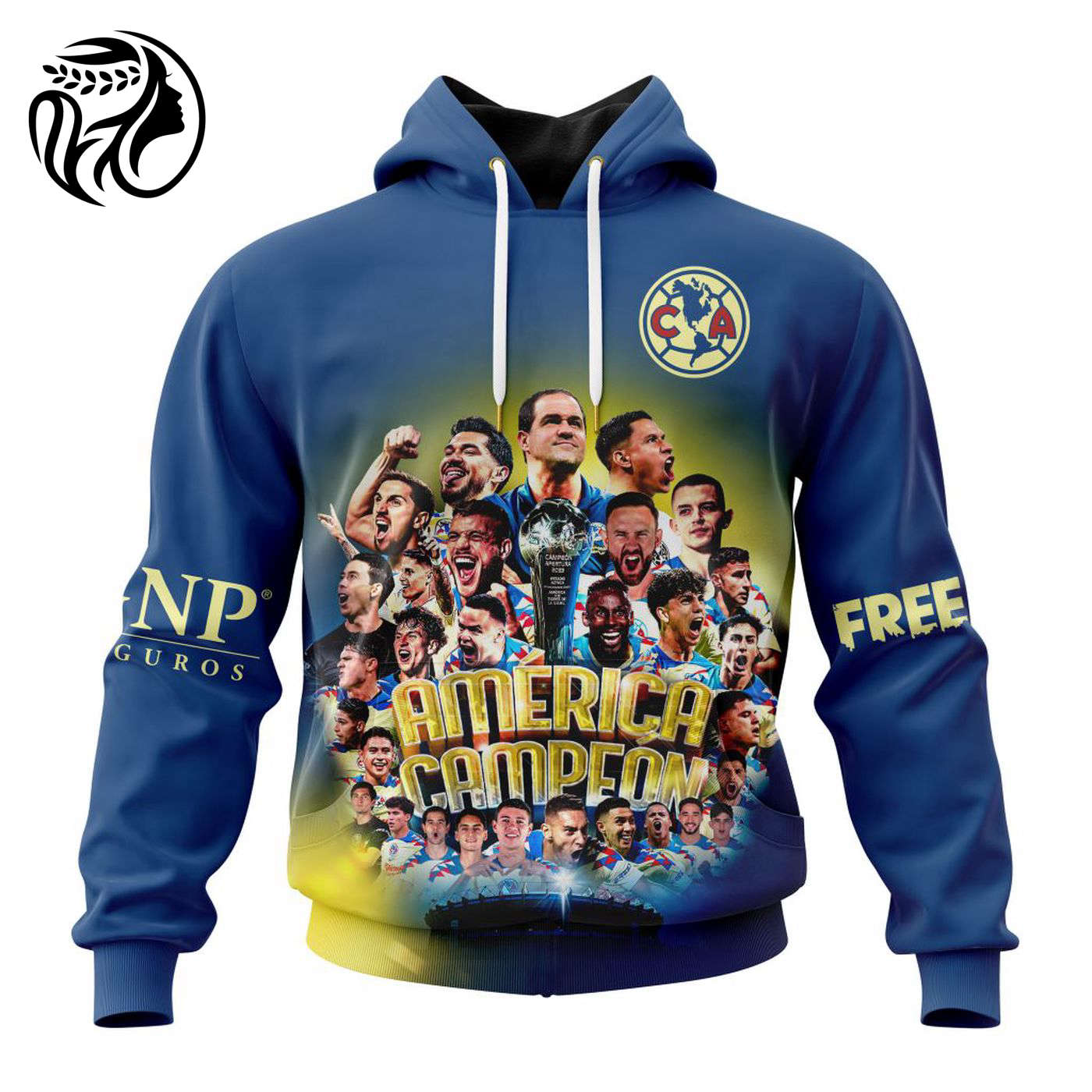LIGA MX Club America 2023 Apertura Champions Away Kits 3d Printed Hoodie 3d Printed Hoodie