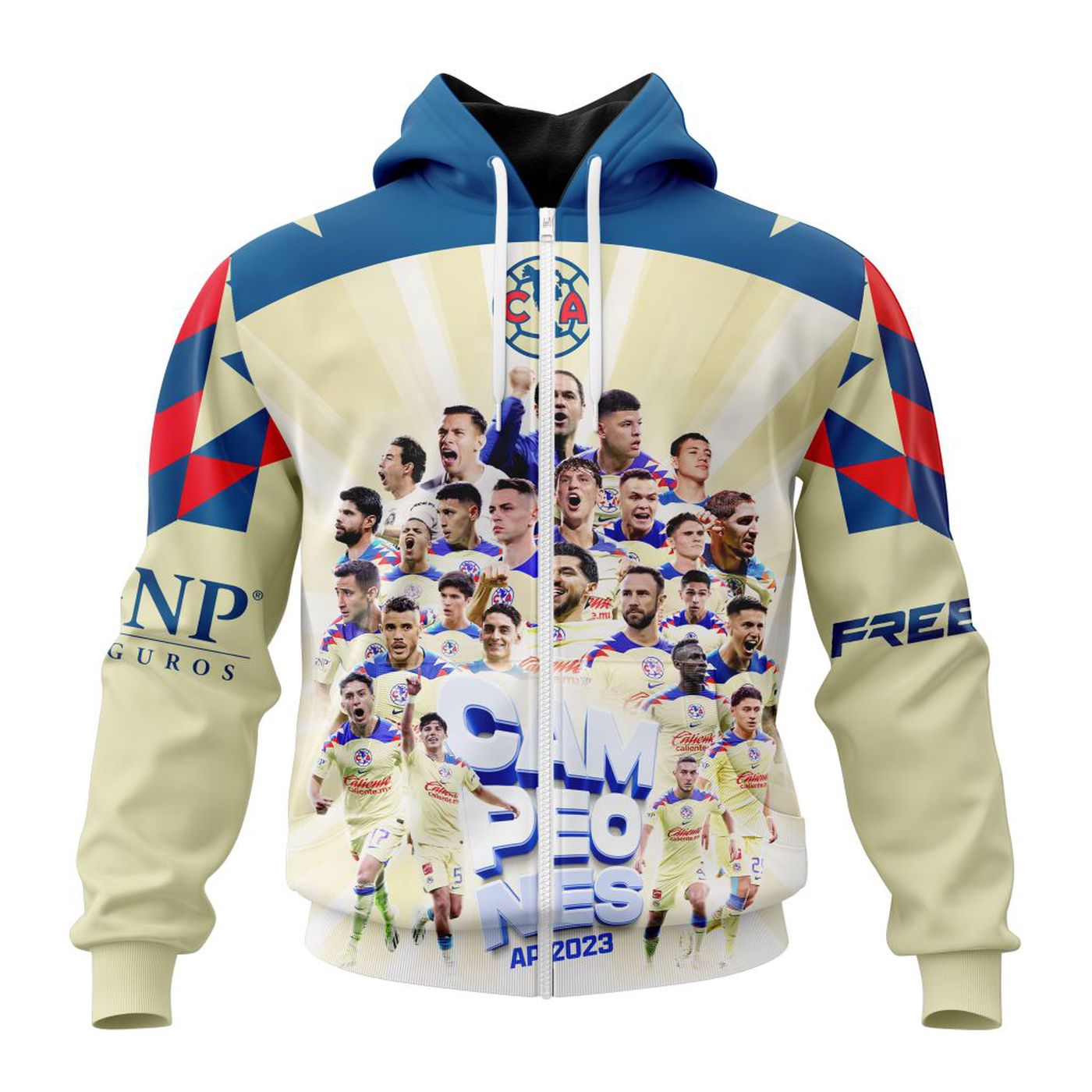 LIGA MX Club America 2023 Apertura Champions Home Kits 3d Printed Hoodie 3d Printed Hoodie