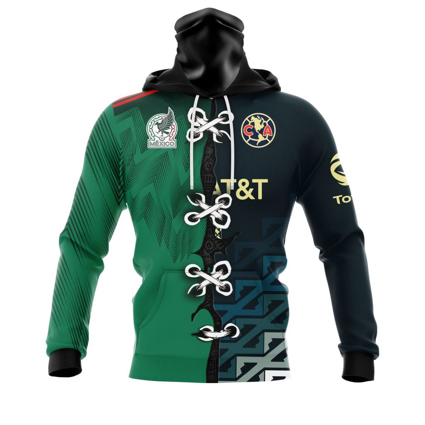 LIGA MX Club América Away Mix Mexico 2022 Kits 3d Printed Hoodie 3d Printed Hoodie