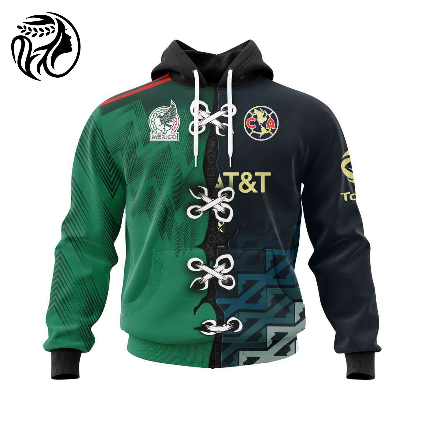LIGA MX Club América Away Mix Mexico 2022 Kits 3d Printed Hoodie 3d Printed Hoodie