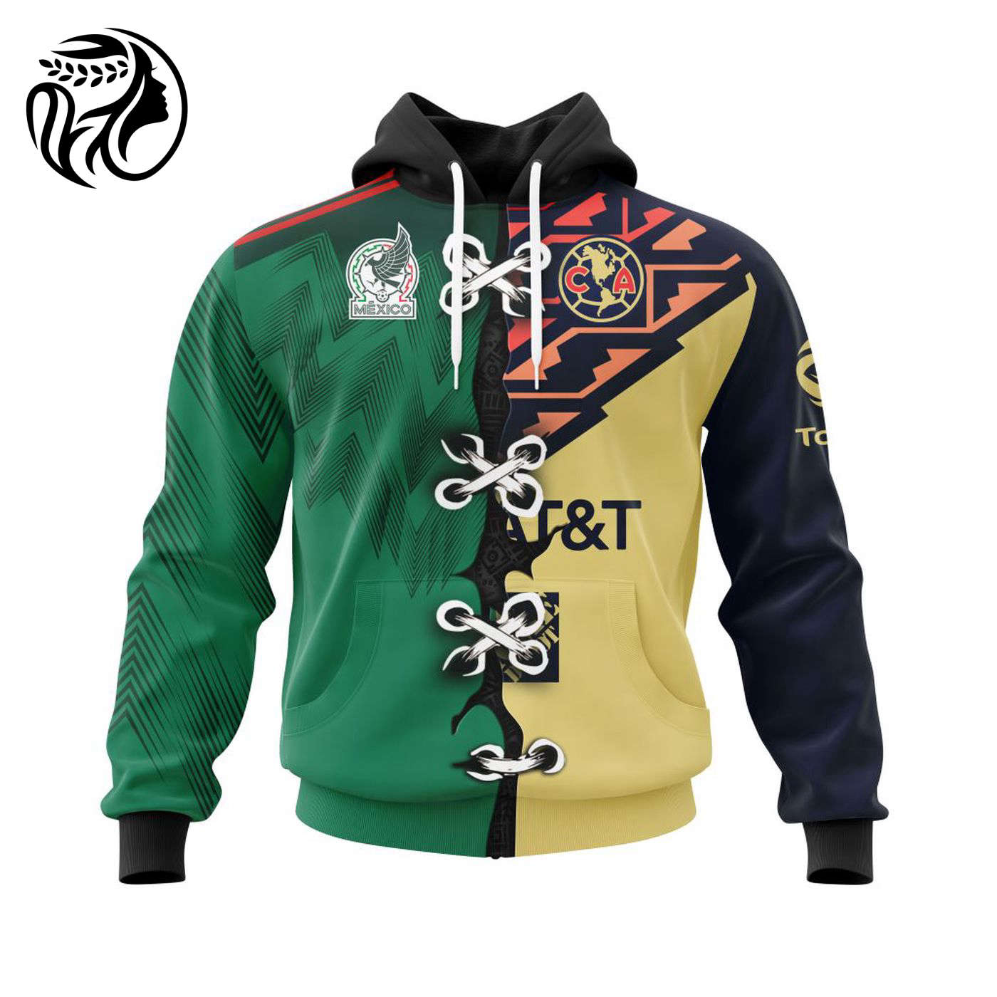 LIGA MX Club América Home Mix Mexico 2022 Kits 3d Printed Hoodie 3d Printed Hoodie