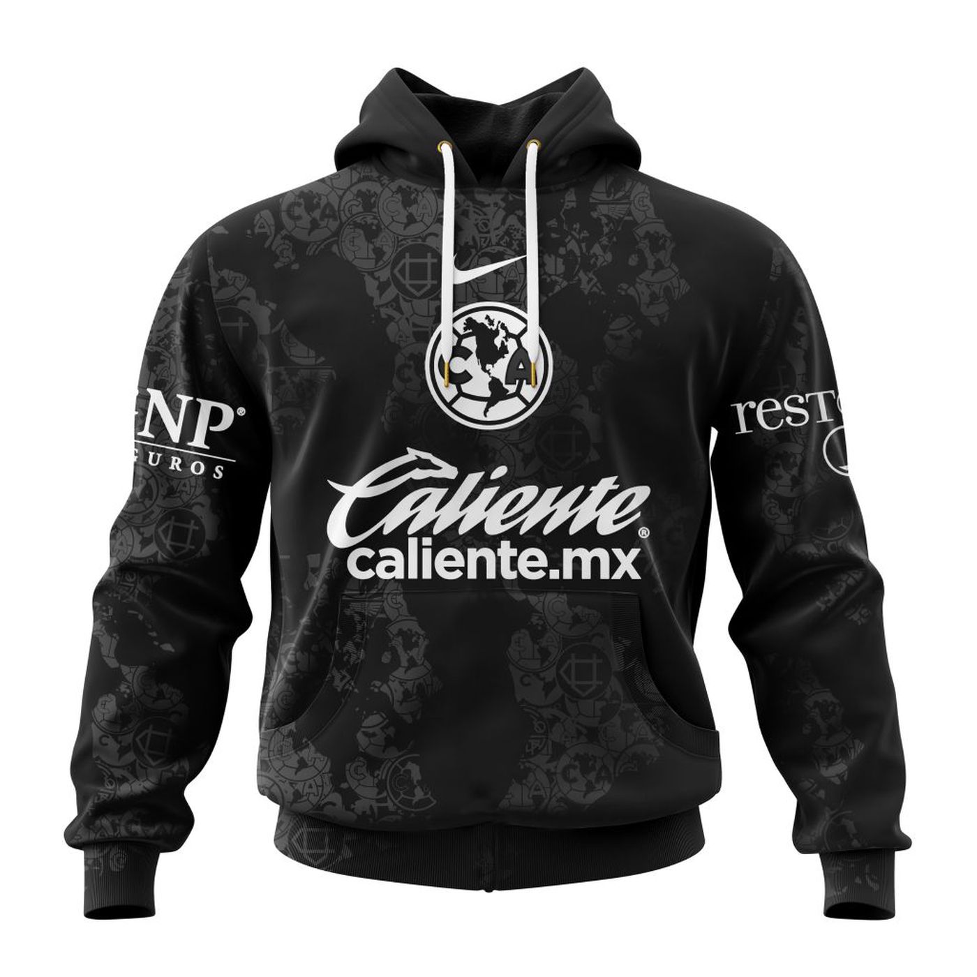 LIGA MX Club America Personalized 2024-2025 Black Design Kits 3d Printed Hoodie 3d Printed Hoodie