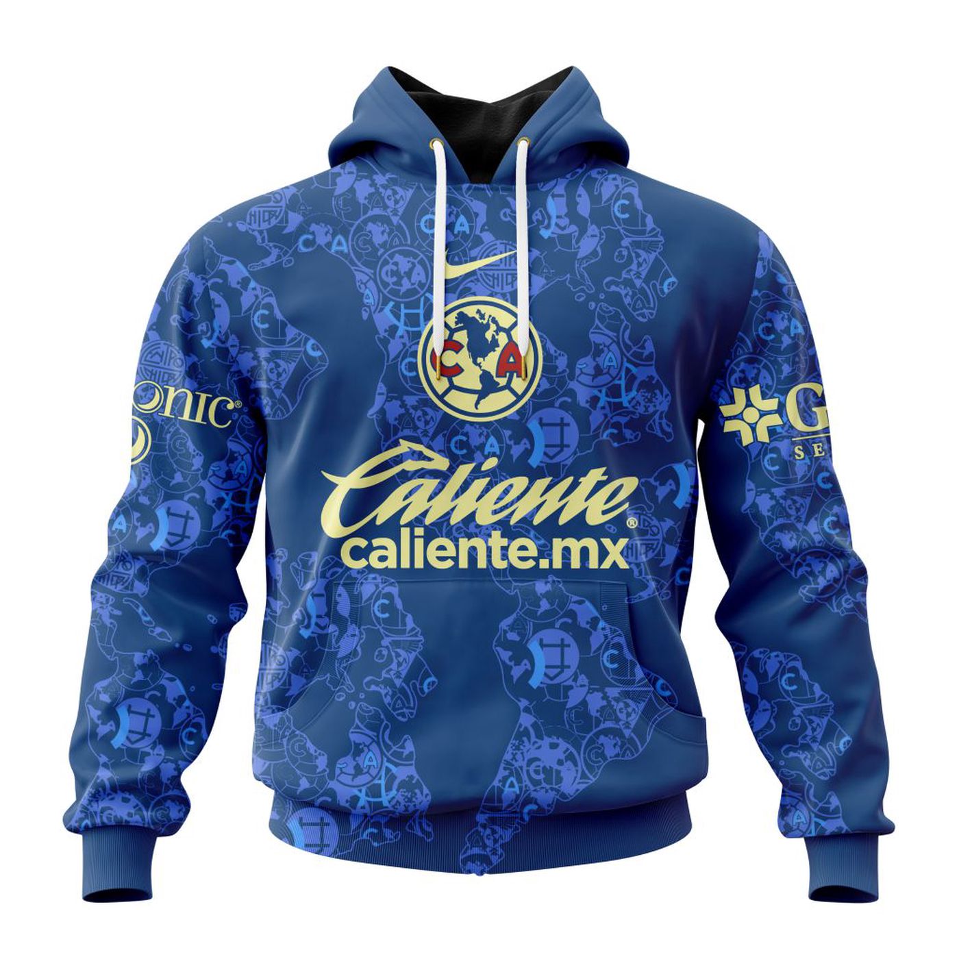 LIGA MX Club America Personalized 2024-2025 New Away Kits 3d Printed Hoodie 3d Printed Hoodie