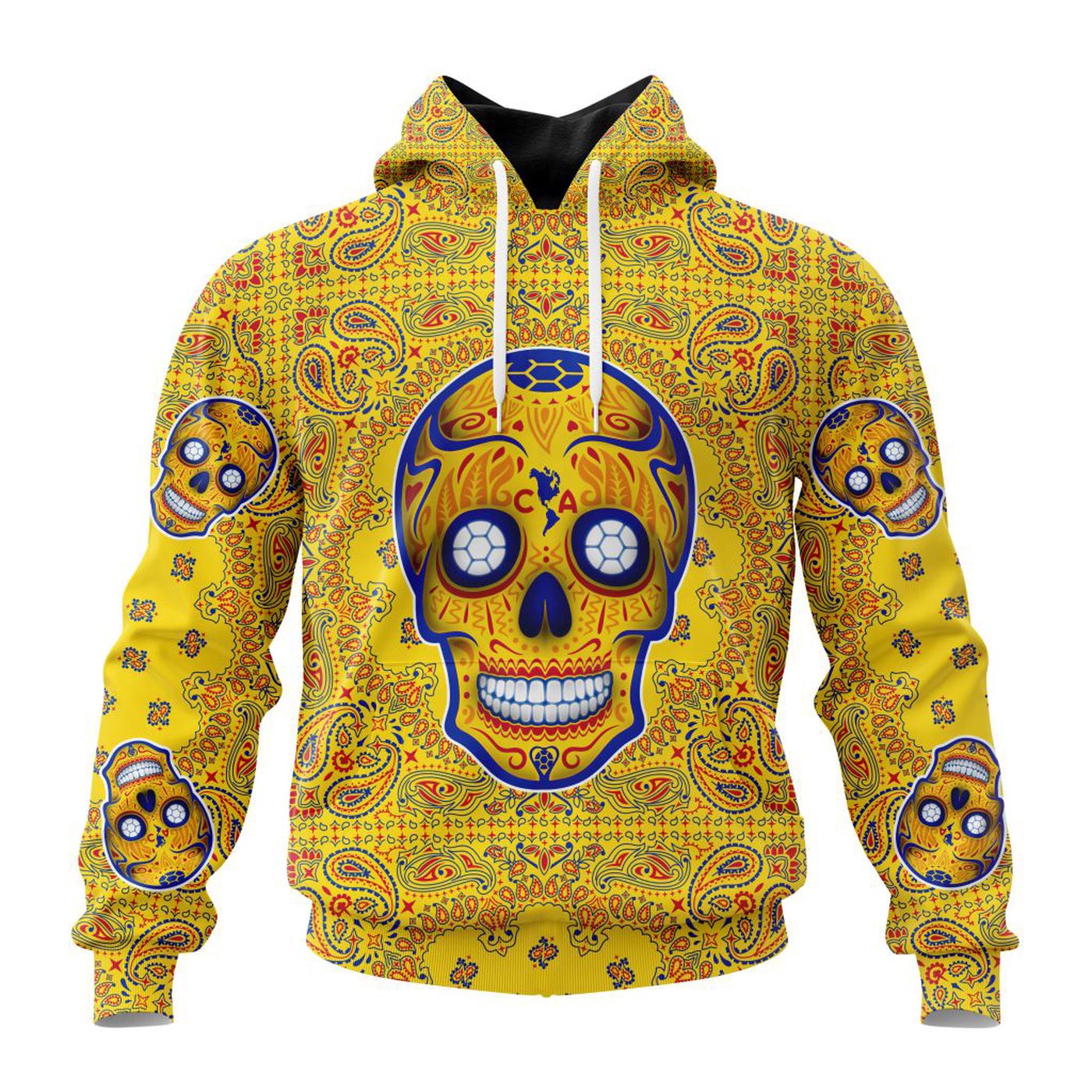 LIGA MX Club America Special Sugar Skull Kits For Dia De Muertos ST2202 3d Printed Hoodie 3d Printed Hoodie