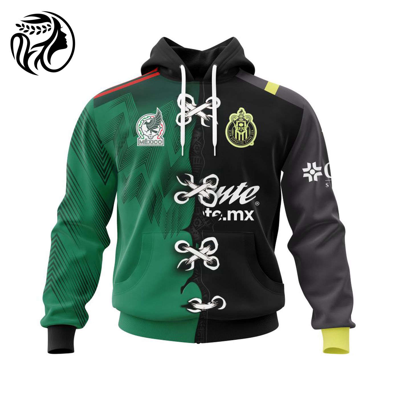 LIGA MX Club Chivas Guadalajara Away Mix Mexico 2022 Kits 3d Printed Hoodie 3d Printed Hoodie