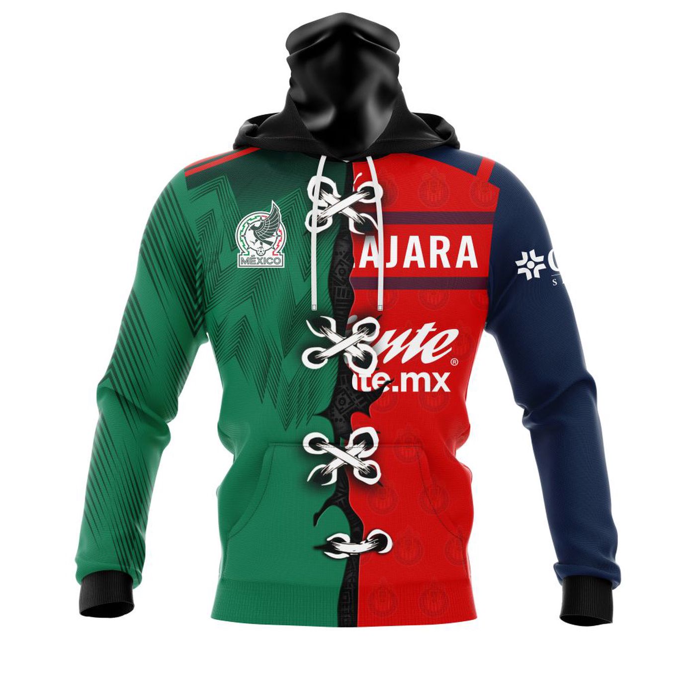 LIGA MX Club Chivas Guadalajara Third Mix Mexico 2022 Kits 3d Printed Hoodie 3d Printed Hoodie