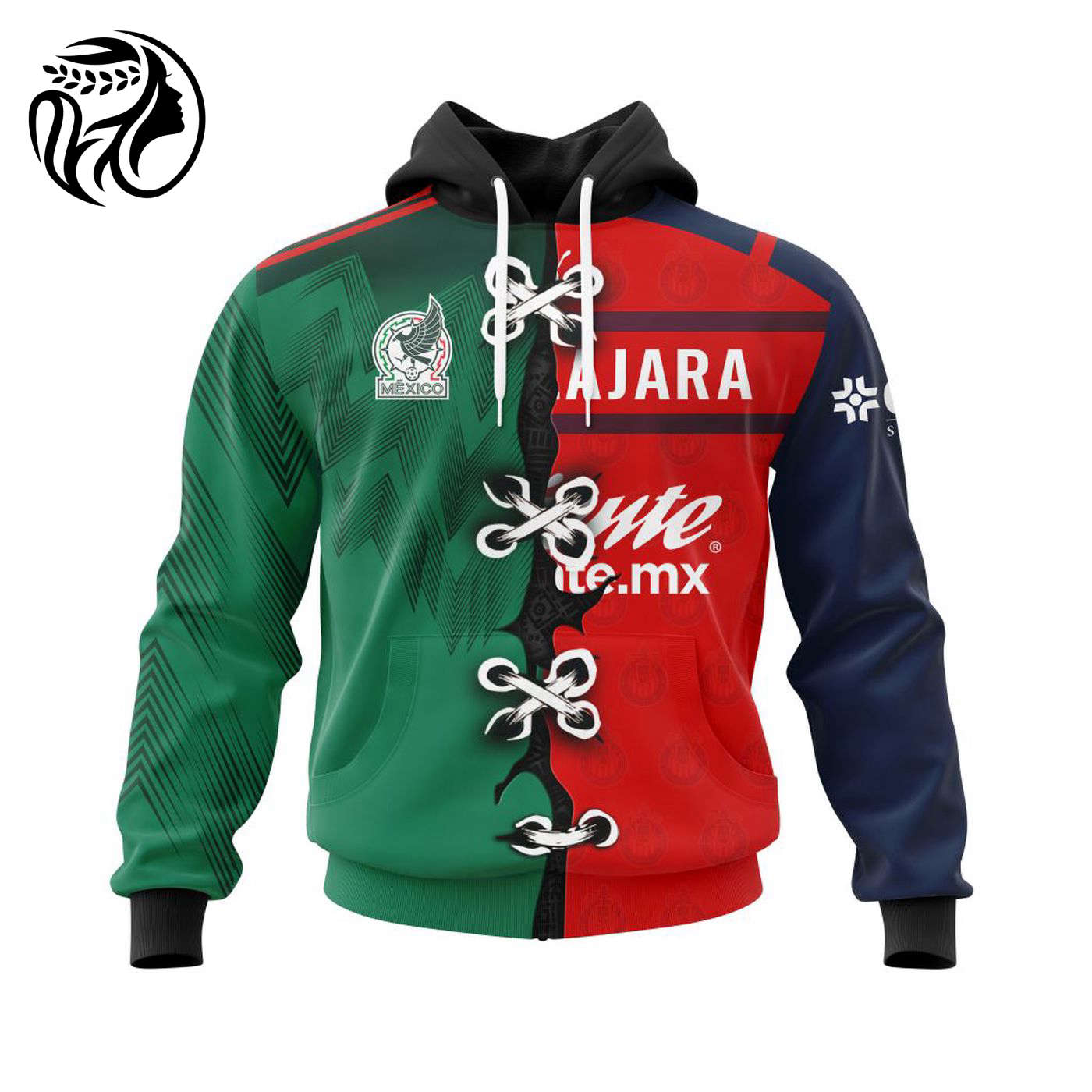 LIGA MX Club Chivas Guadalajara Third Mix Mexico 2022 Kits 3d Printed Hoodie 3d Printed Hoodie