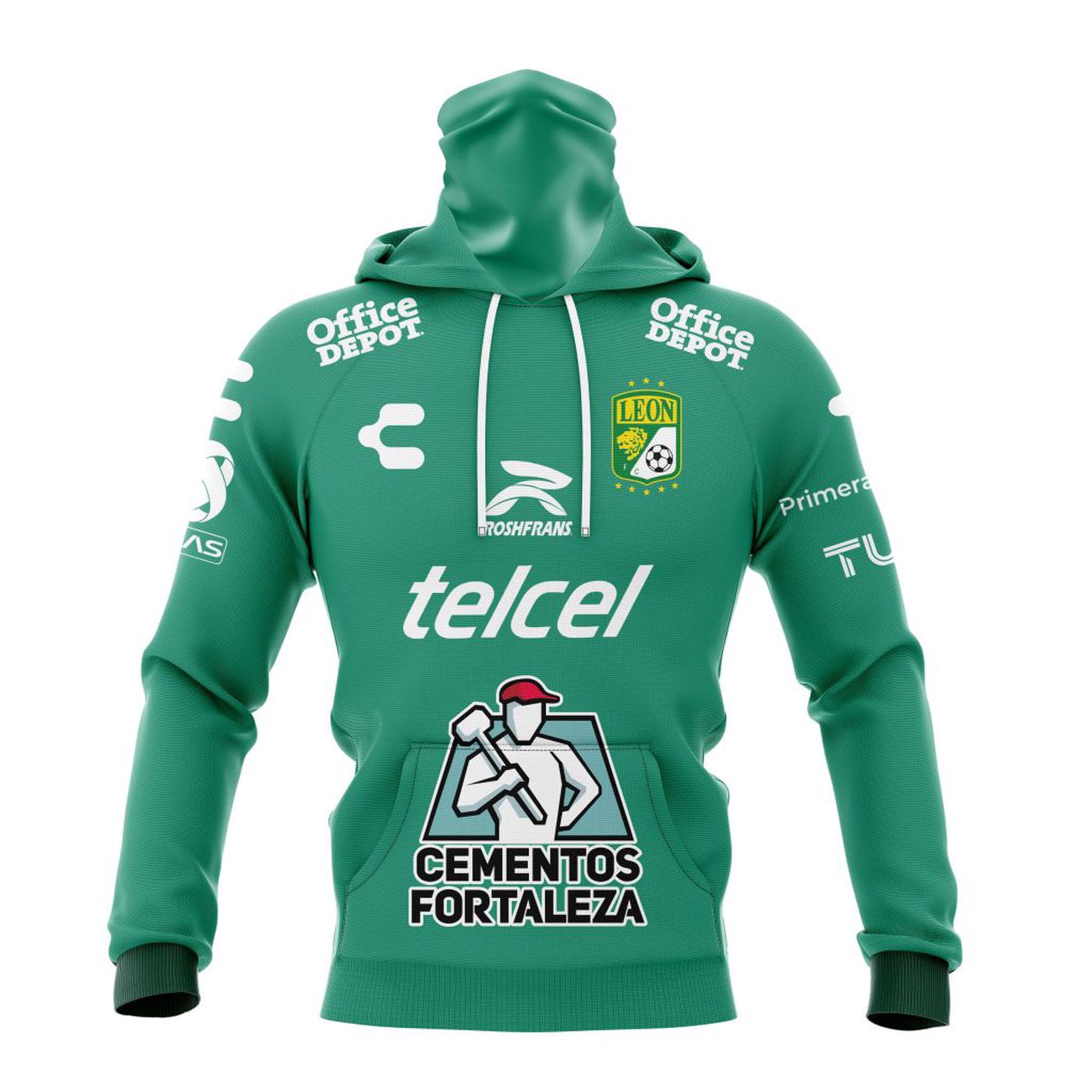 LIGA MX Club Leon 2023 – 2024 Home Kits 3d Printed Hoodie 3d Printed Hoodie