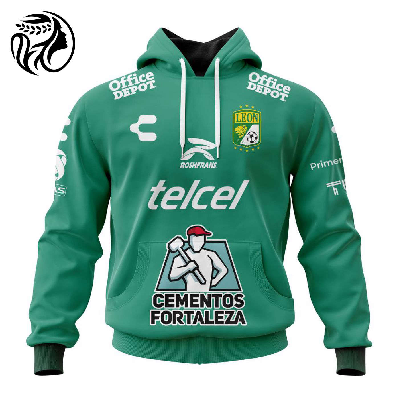 LIGA MX Club Leon 2023 – 2024 Home Kits 3d Printed Hoodie 3d Printed Hoodie