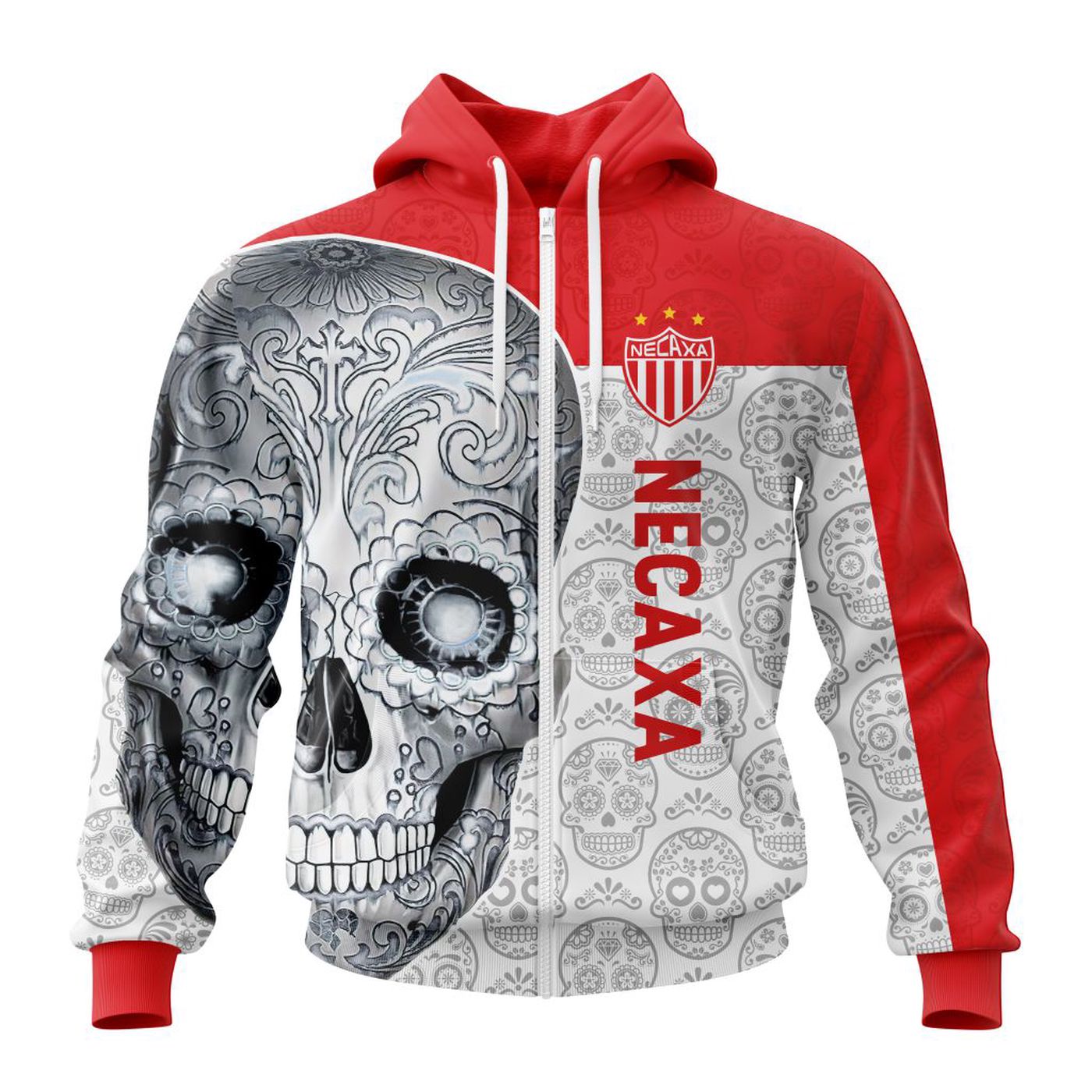LIGA MX Club Necaxa Special Sugar Skull Kits For Dia De Muertos ST2201 3d Printed Hoodie 3d Printed Hoodie