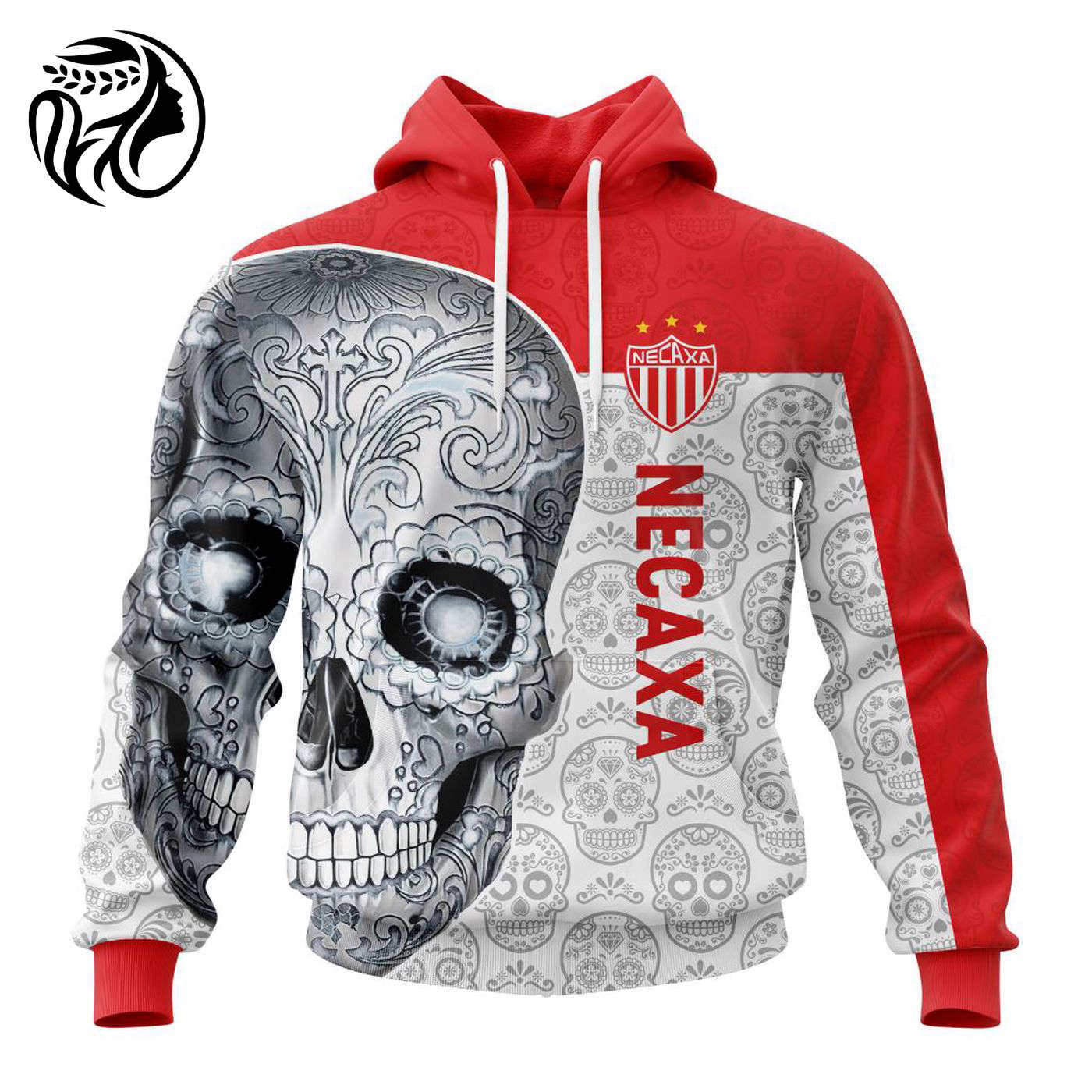 LIGA MX Club Necaxa Special Sugar Skull Kits For Dia De Muertos ST2201 3d Printed Hoodie 3d Printed Hoodie