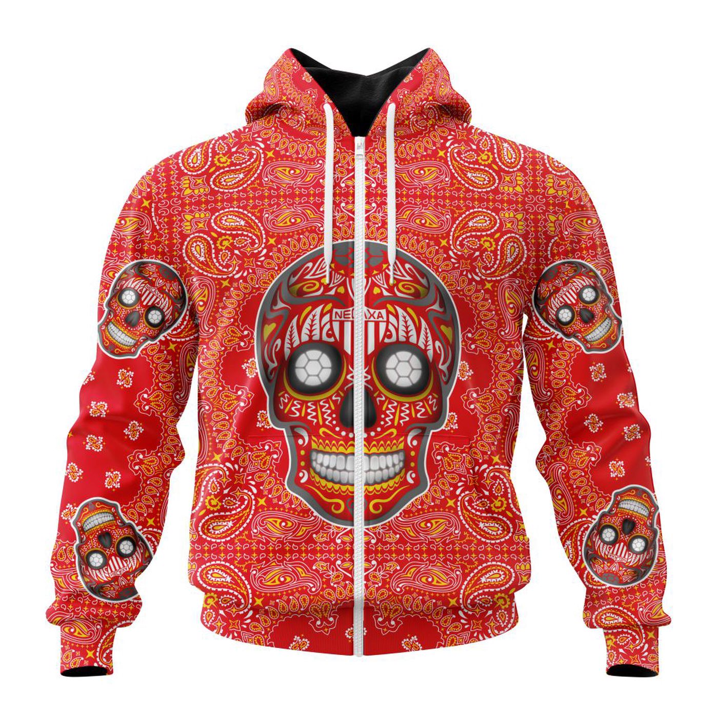 LIGA MX Club Necaxa Special Sugar Skull Kits For Dia De Muertos ST2202 3d Printed Hoodie 3d Printed Hoodie