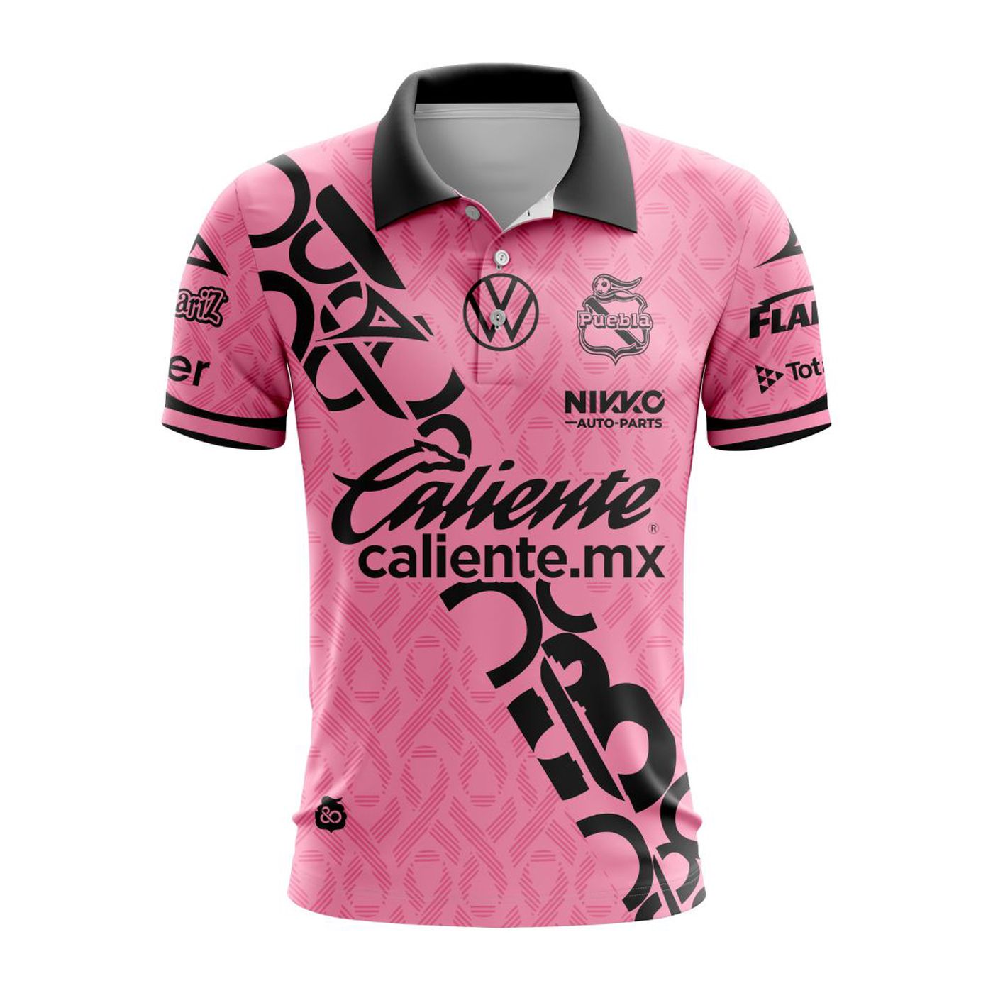 LIGA MX Club Puebla Special Home In Pink Kits Design Polo ST2401 3d Printed Hoodie 3d Printed Hoodie