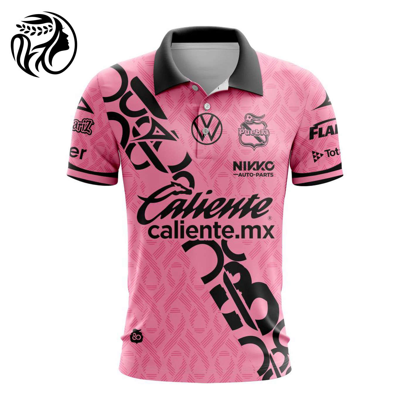 LIGA MX Club Puebla Special Home In Pink Kits Design Polo ST2401 3d Printed Hoodie 3d Printed Hoodie