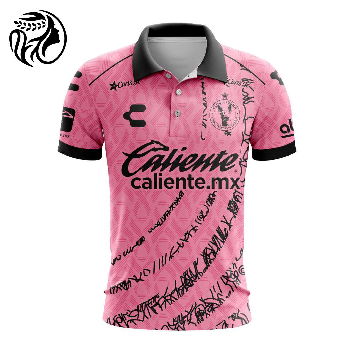LIGA MX Club Tijuana Special Home In Pink Kits Design Polo ST2401 3d Printed Hoodie 3d Printed Hoodie