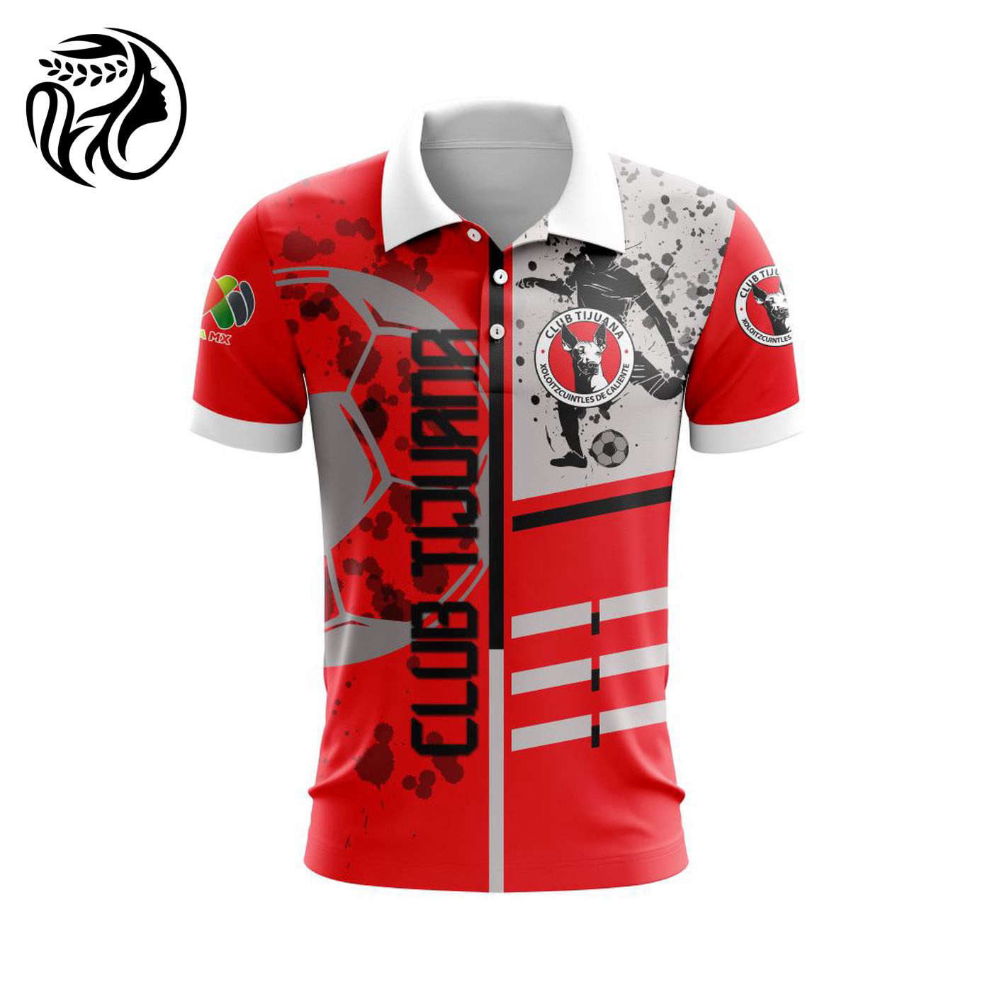 LIGA MX Club Tijuana Special Polo Design Concept Kits ST2401 3d Printed Hoodie 3d Printed Hoodie