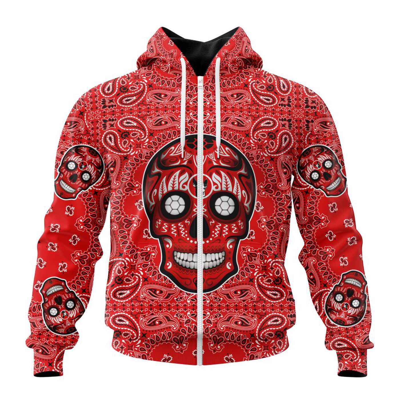 LIGA MX Club Tijuana Special Sugar Skull Kits For Dia De Muertos ST2202 3d Printed Hoodie 3d Printed Hoodie